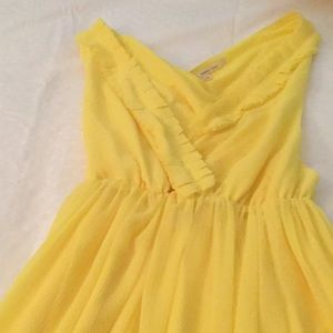 Rachel Roy yellow midi dress new without tag